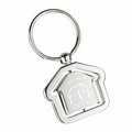 House Swing Shiny Nickel Finish Key Holder